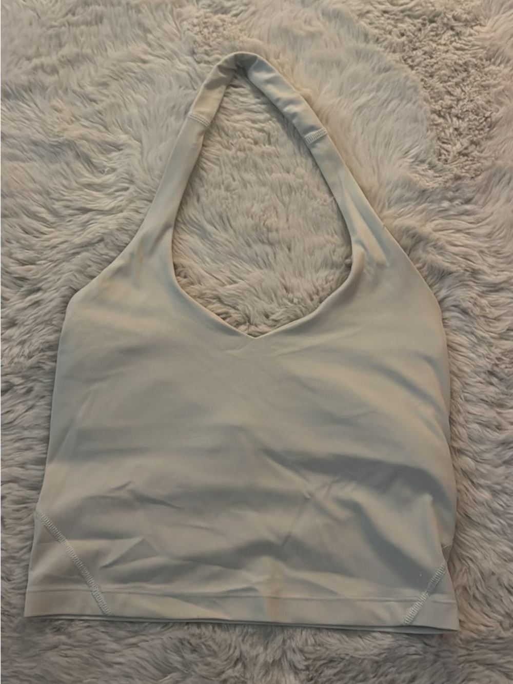 lululemon athletica Cream Halter Sports Bra